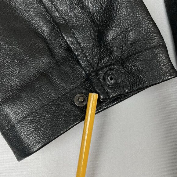 Zero 100% Genuine Leather Motorcycle Biker Jacket Men’s XXL Black Grey Urban - Picture 16 of 16